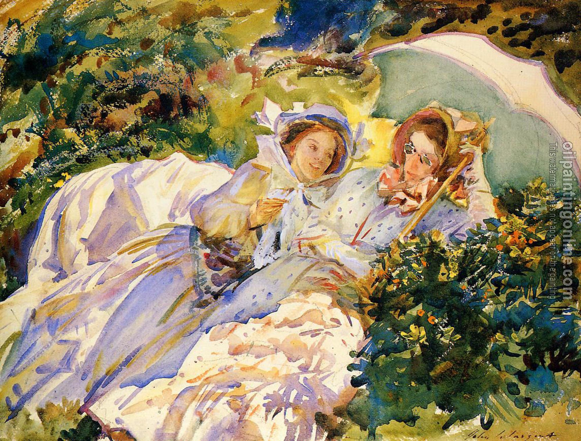 Sargent, John Singer - Simplon Pass,The Tease